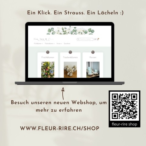 Neues bei fleur rire - unser webshop ist online!